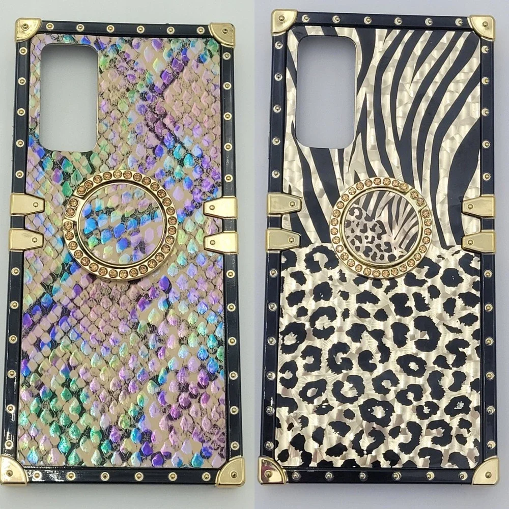 Samsung Galaxy S20 Fe 5g 2 Pc Phone Case Lot Holographic Snakeskin Leopard Zebra